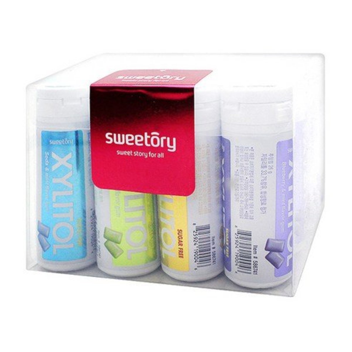 【Sweetory】[輕量裝] 無人工色素 健康木糖醇口香糖 26g 四款味 共16支入