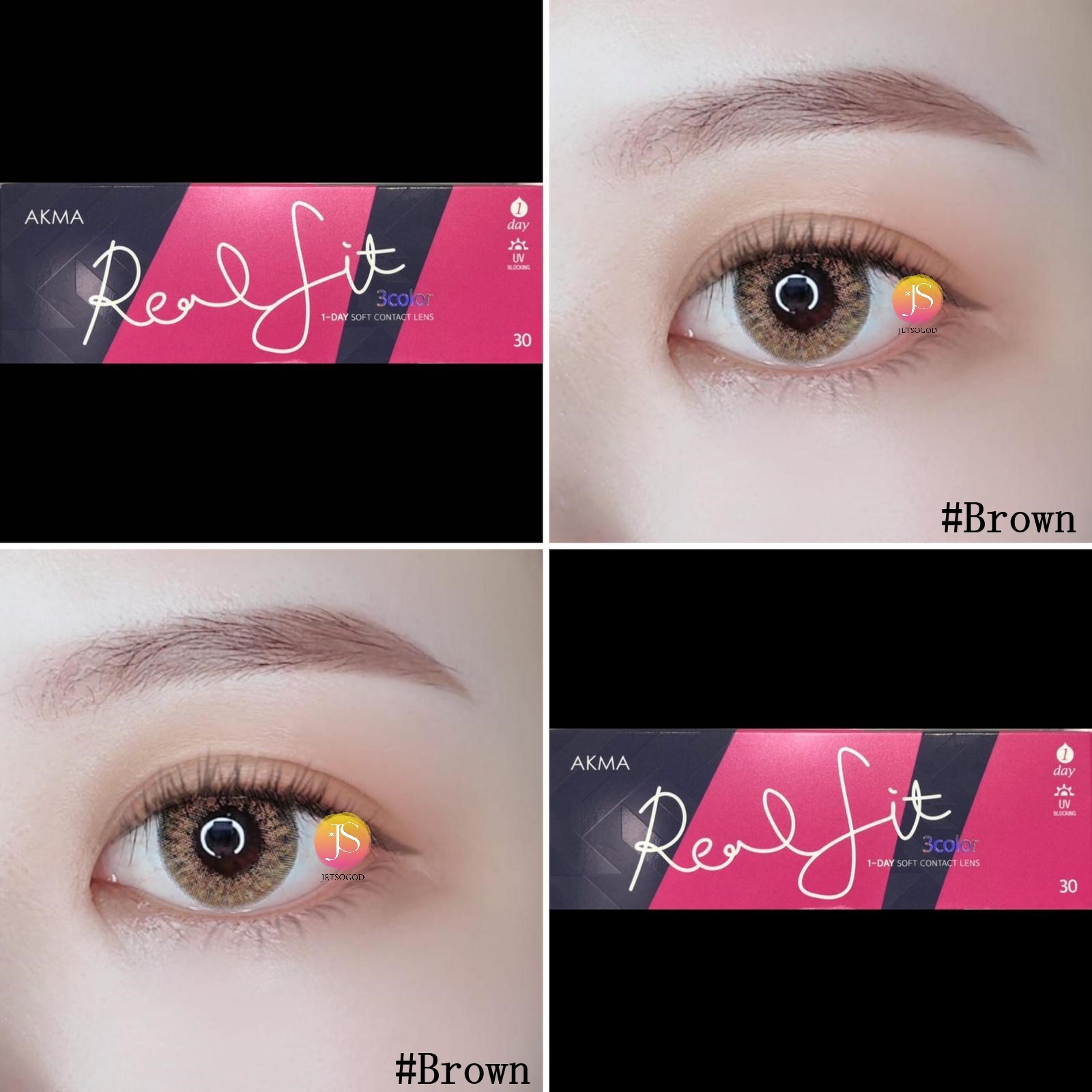 LensMe Real Fit 3Color 1 day(30片)(Brown)