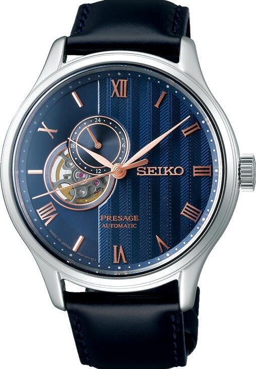 萬年鐘錶 - SEIKO Presage  24小時顯示開芯機械錶 SSA421J1 / 4R39-00W0B  錶徑41.8MM