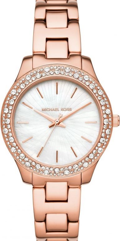 萬年鐘錶 - Michael Kors /  MK女錶   MK晶鑽玫瑰金時尚女錶  MK4557  錶徑36MM