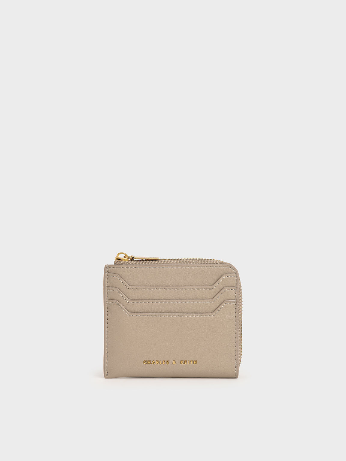 charles and keith top zip card holder