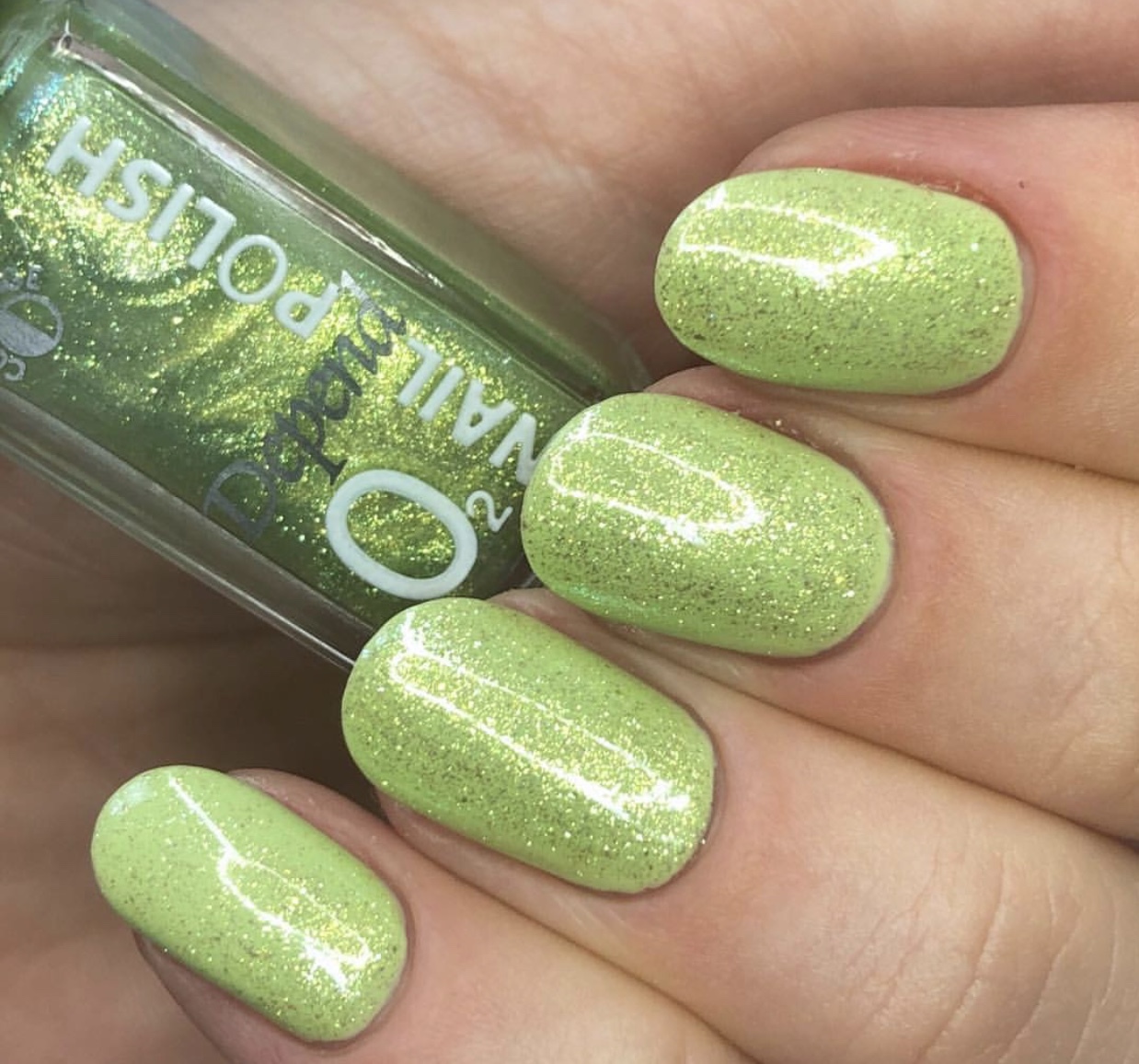 O2 甲油 578 幻彩珠光綠色(半透明)