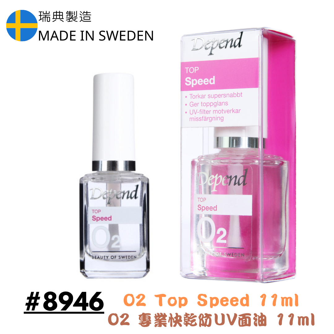 O2 專業護甲 快乾防UV面油 11ml D*  #8946