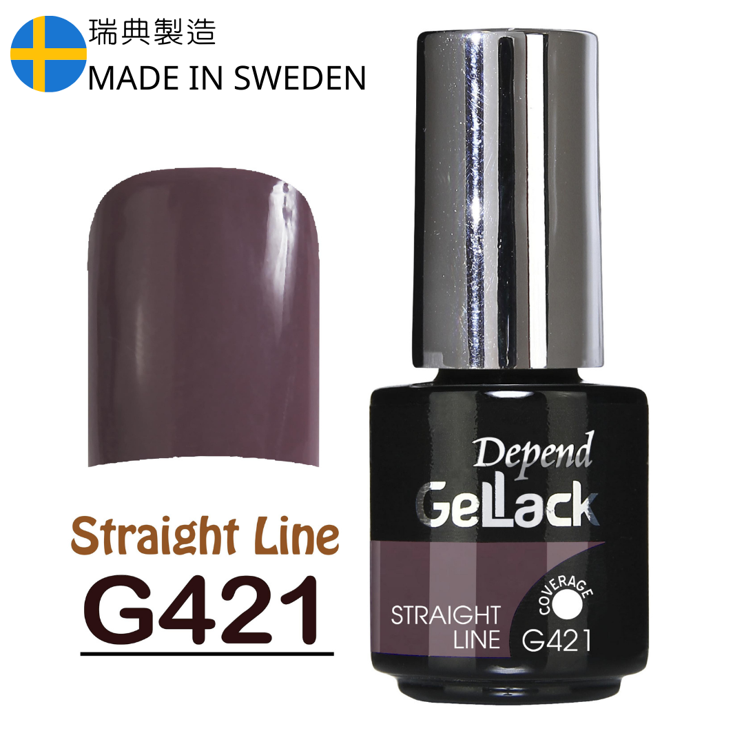 GELLACK GEL甲凝膠 421 豆沙紫紅色 (不透明)