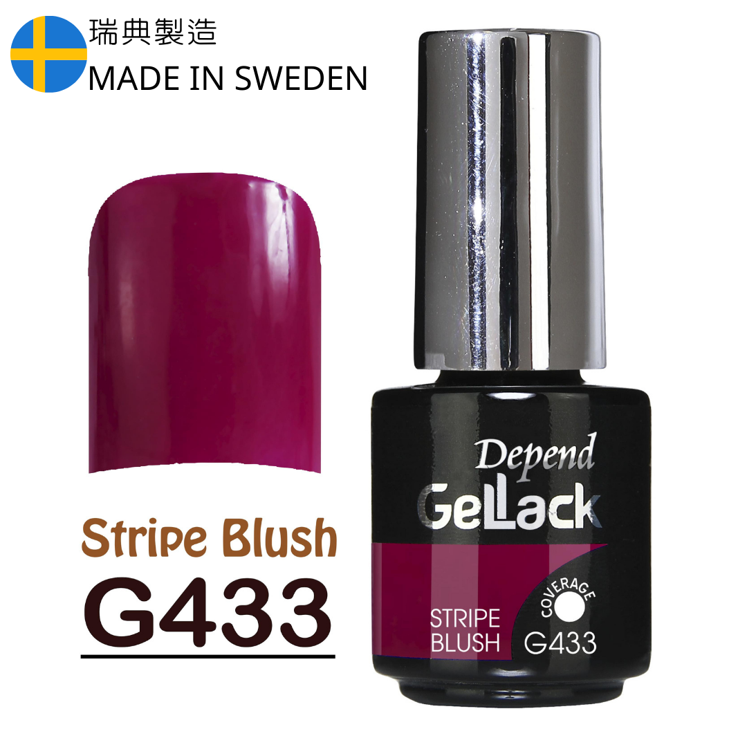 GELLACK GEL甲凝膠 433 酒紅紫色 (不透明)