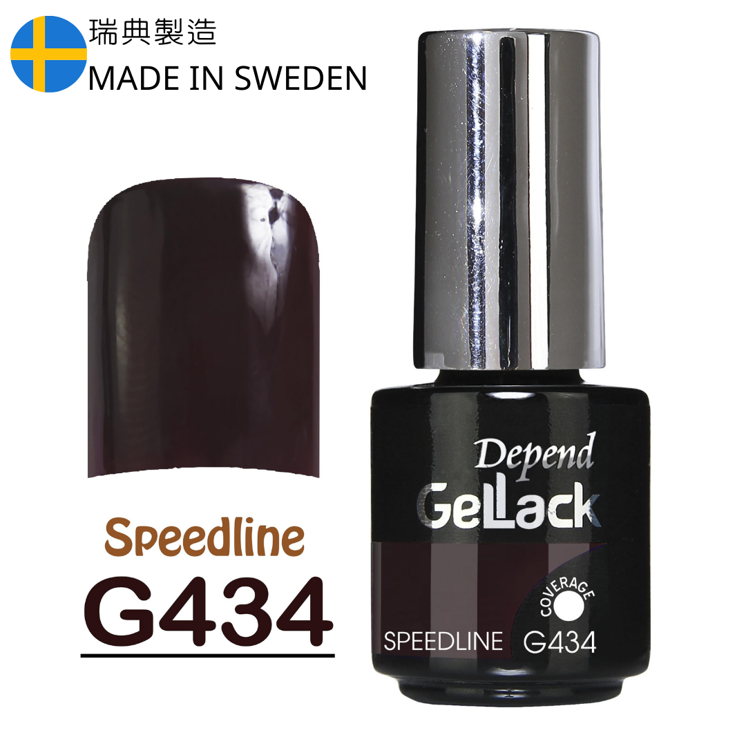 GELLACK GEL甲凝膠 434 暗酒紅色 (不透明)