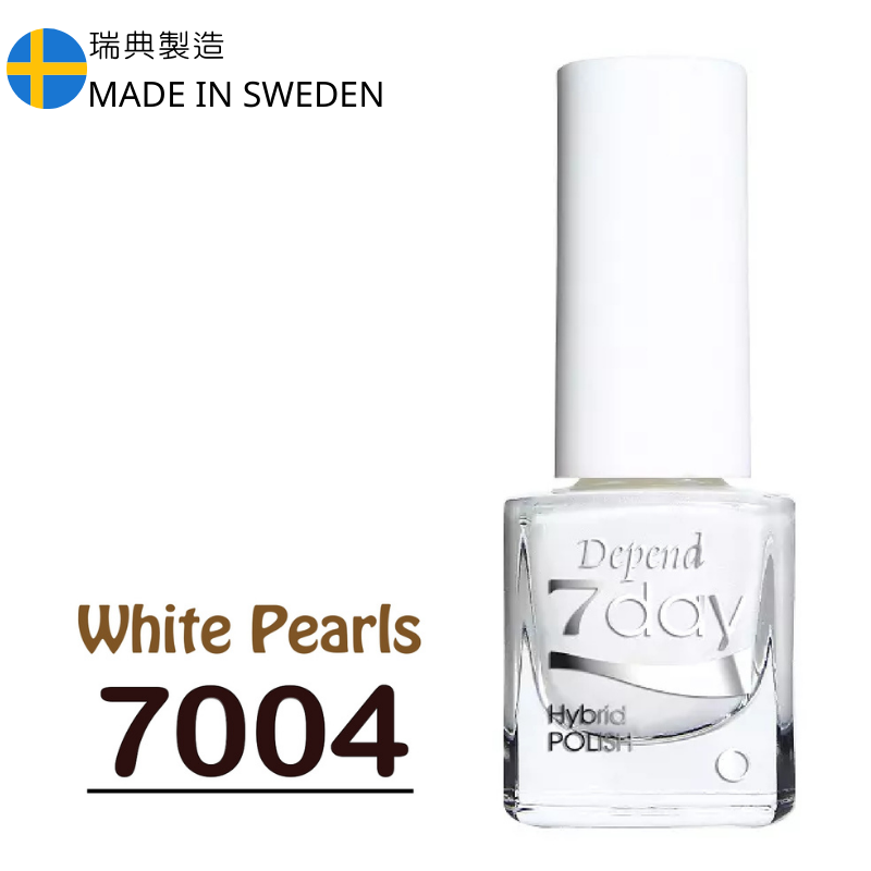 7day 仿GEL甲快乾甲油 7004 透白珍珠色 (半透明)
