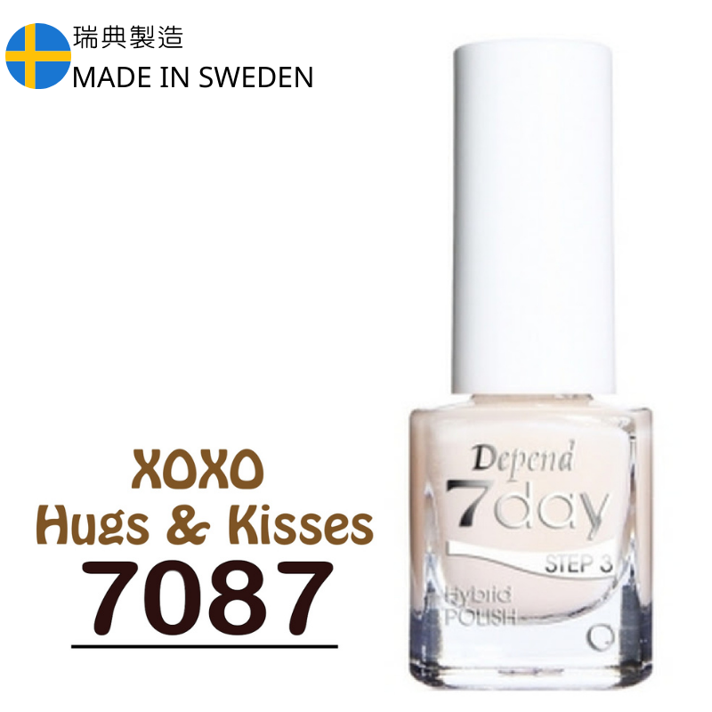 7day 仿GEL甲快乾甲油 7087 清透裸膚色 (透明)