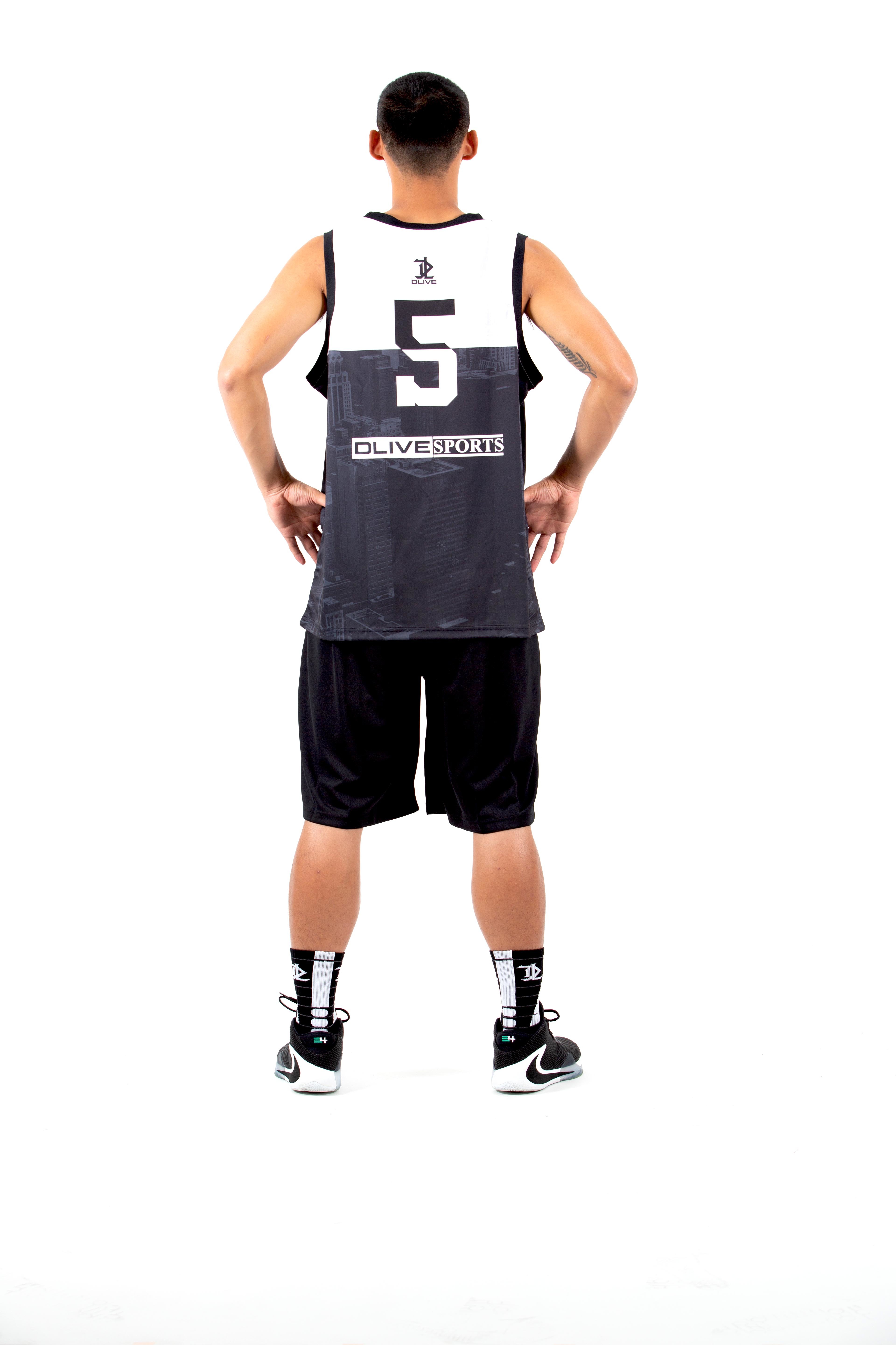 單面昇華圓領籃球服 - 自由之都