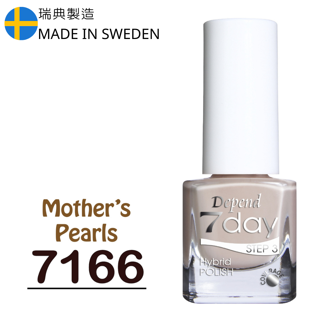 7day 仿GEL甲快乾甲油 7166 淡米黃色 (不透明)