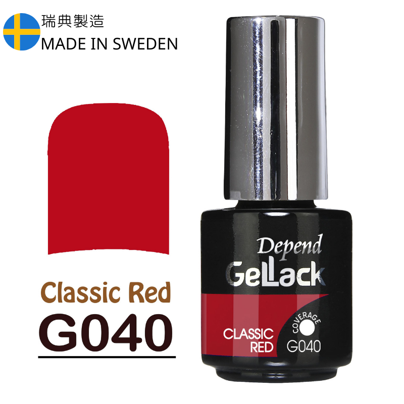 GELLACK GEL甲凝膠 040 經典純紅色(不透明)