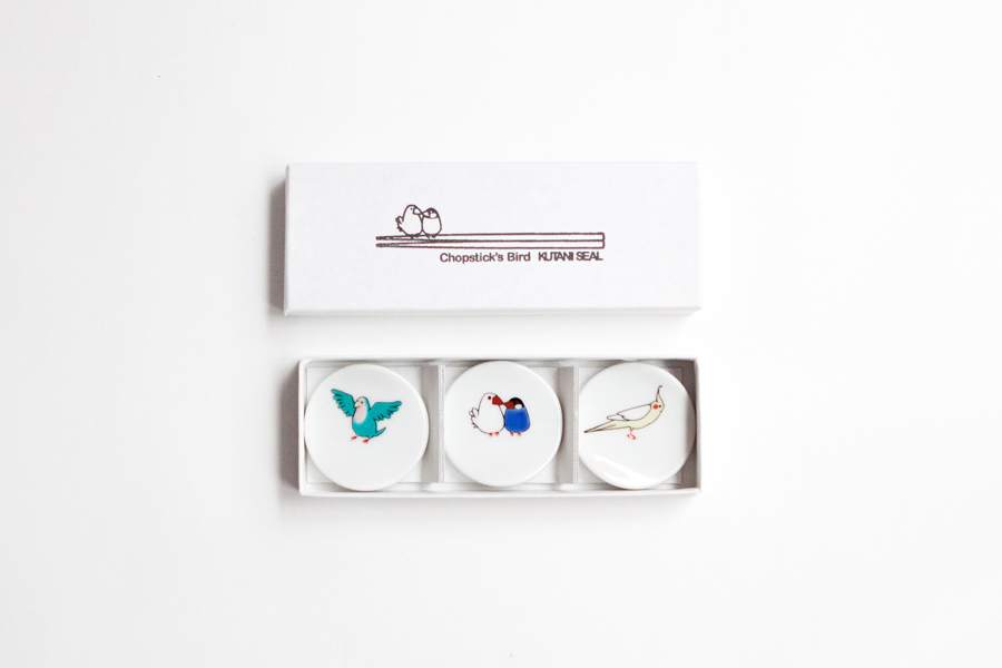 九谷燒 -小鳥筷架/F