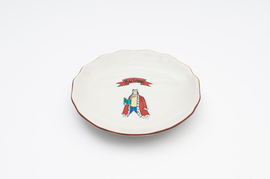 九谷燒 -花型皿/國王