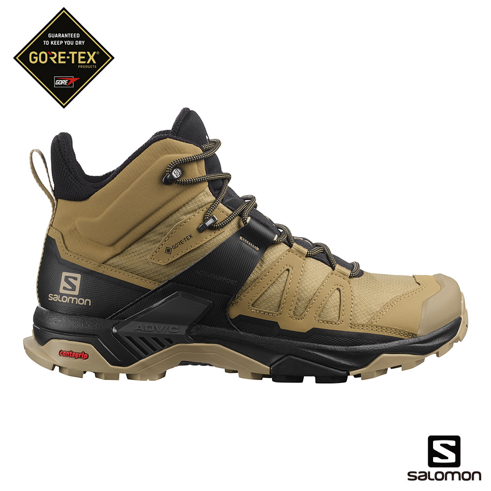 SALOMON X ULTRA 4 GORETEX WIDE 男中筒登山鞋