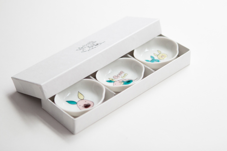 九谷燒-干支豆皿/亥3件組