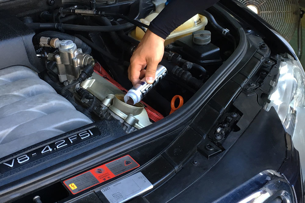 audi a8 d3 4.2l fsi quattro 2005 black super engine restorer 引擎修復劑