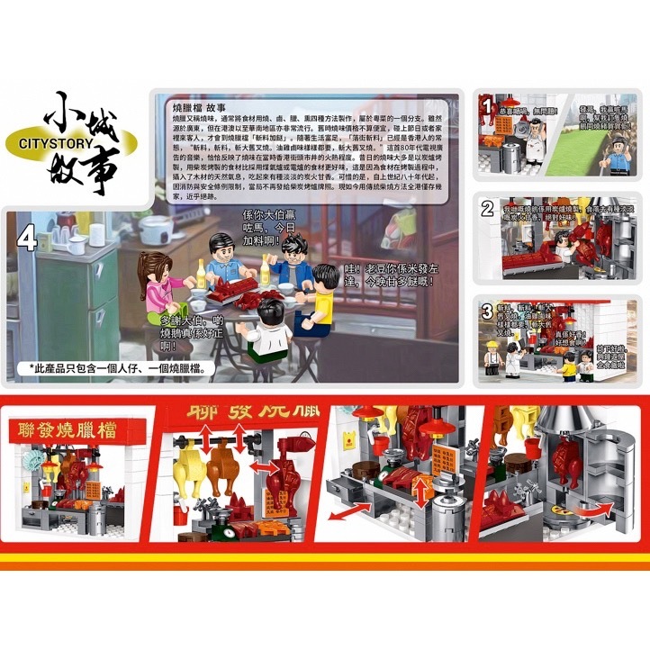 RT20 小城故事積木系列:聯發燒臘檔(175塊)