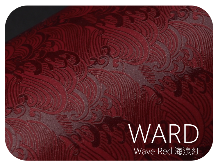 LIFE+GUARD WARD Wave Red 海浪紅 波浪紋貼膜樣式，適用於相機、鏡頭與 3C 裝置表面保護與風格打造