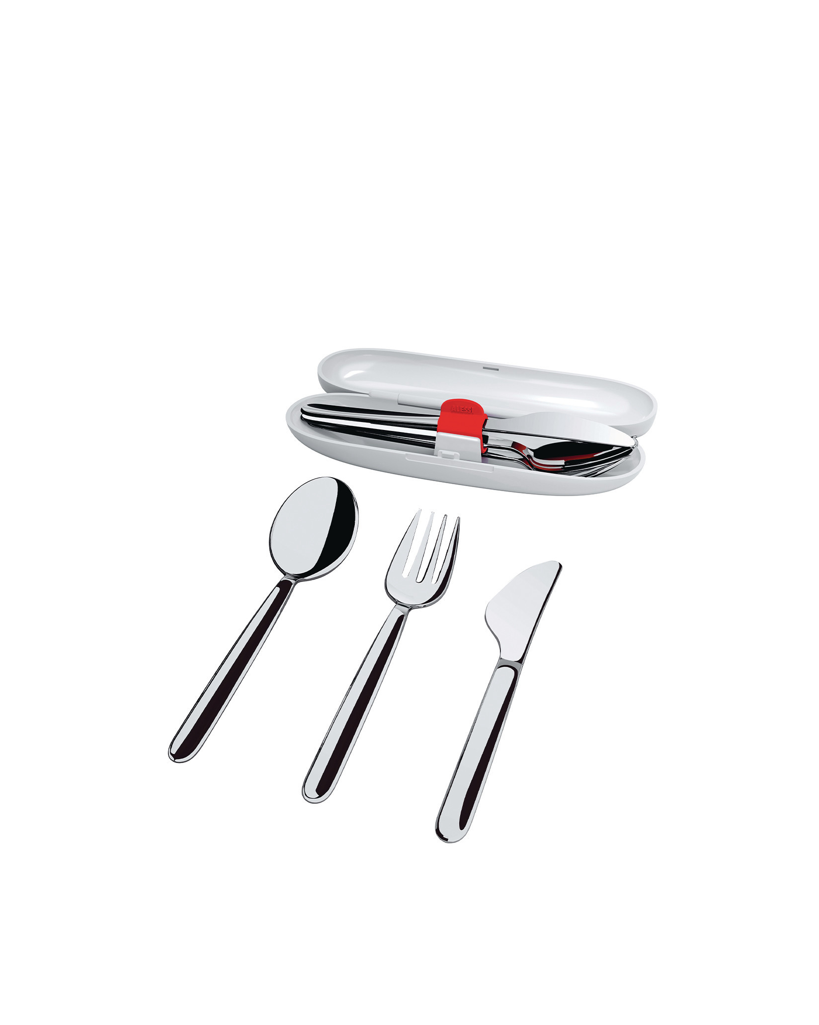 ALESSI FOOD A PORTER CUTLERY SET GREY