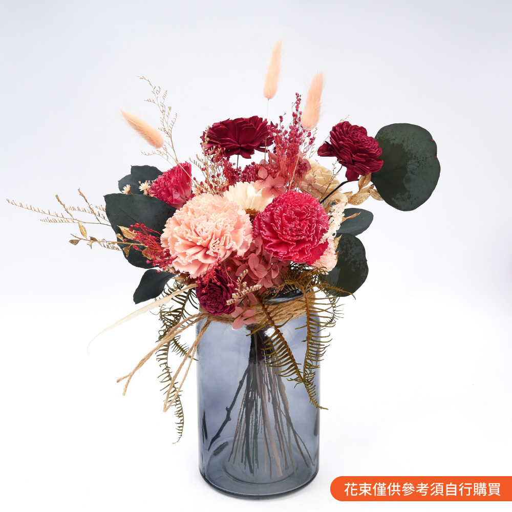 好時光插花花瓶花器 - 灰色