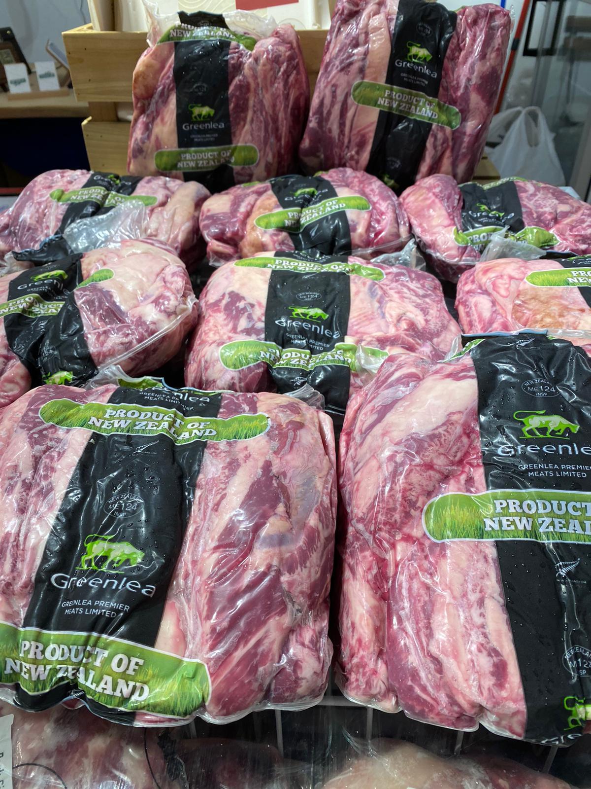 Greenlea 紐西蘭草飼牛肋條，按重量計算，$128/Kg  (急凍 -18°C)