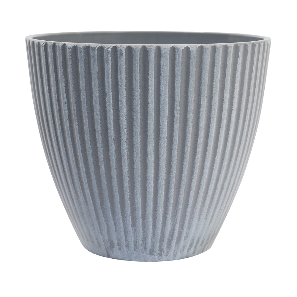 北歐復古仿水泥花盆 - 4號直紋2入