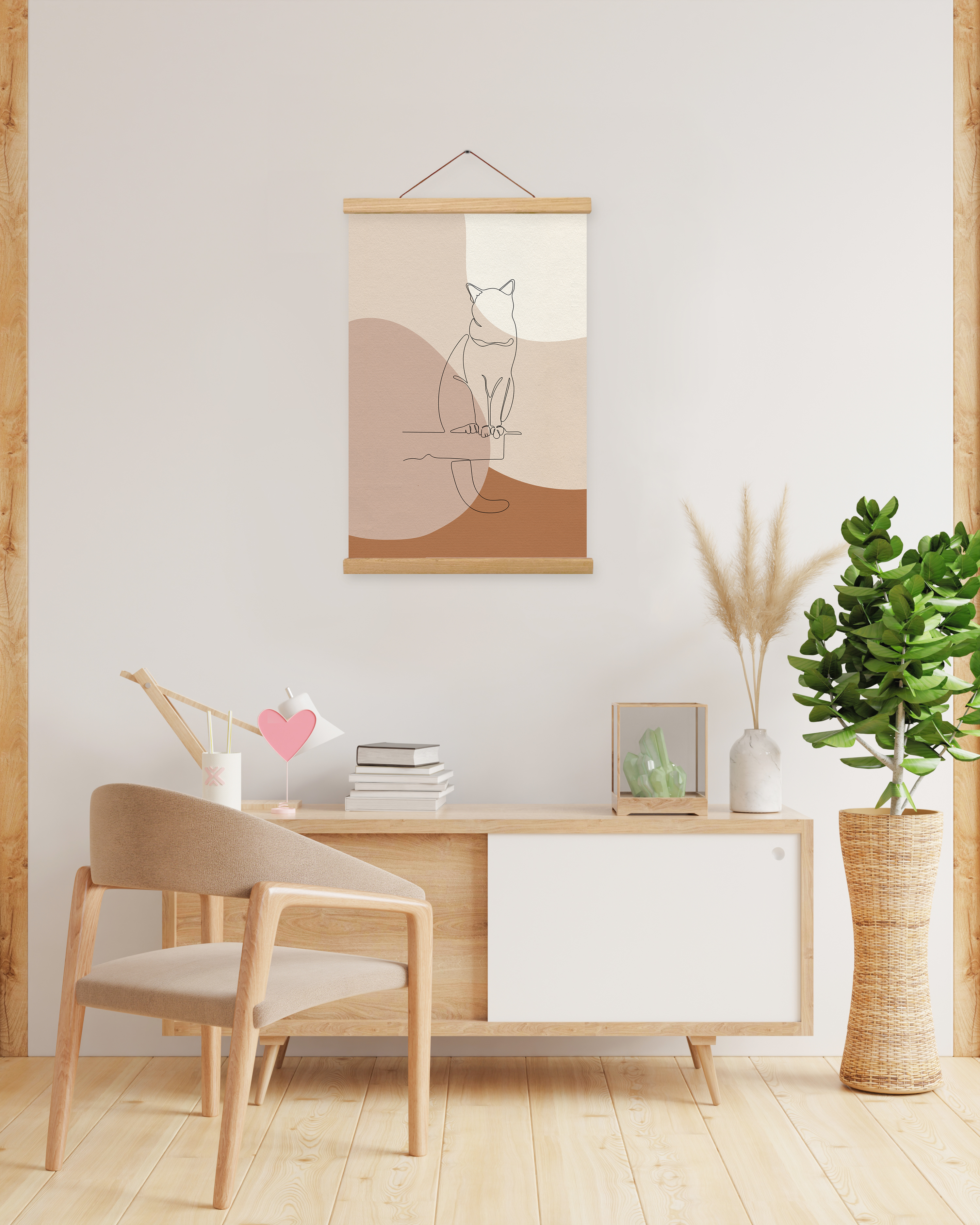 掛畫|只有我一隻貓在家系列