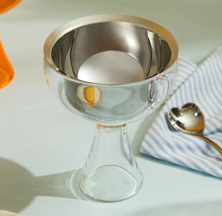 ALESSI BIG LOVE ICE CREAM BOWL + SPOON - FUCHSIA