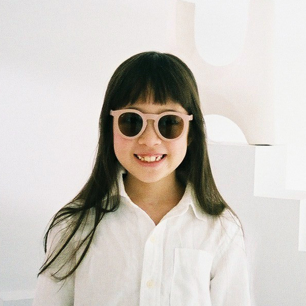 BABY 莫蘭迪色系太陽眼鏡 - rose 深藕粉