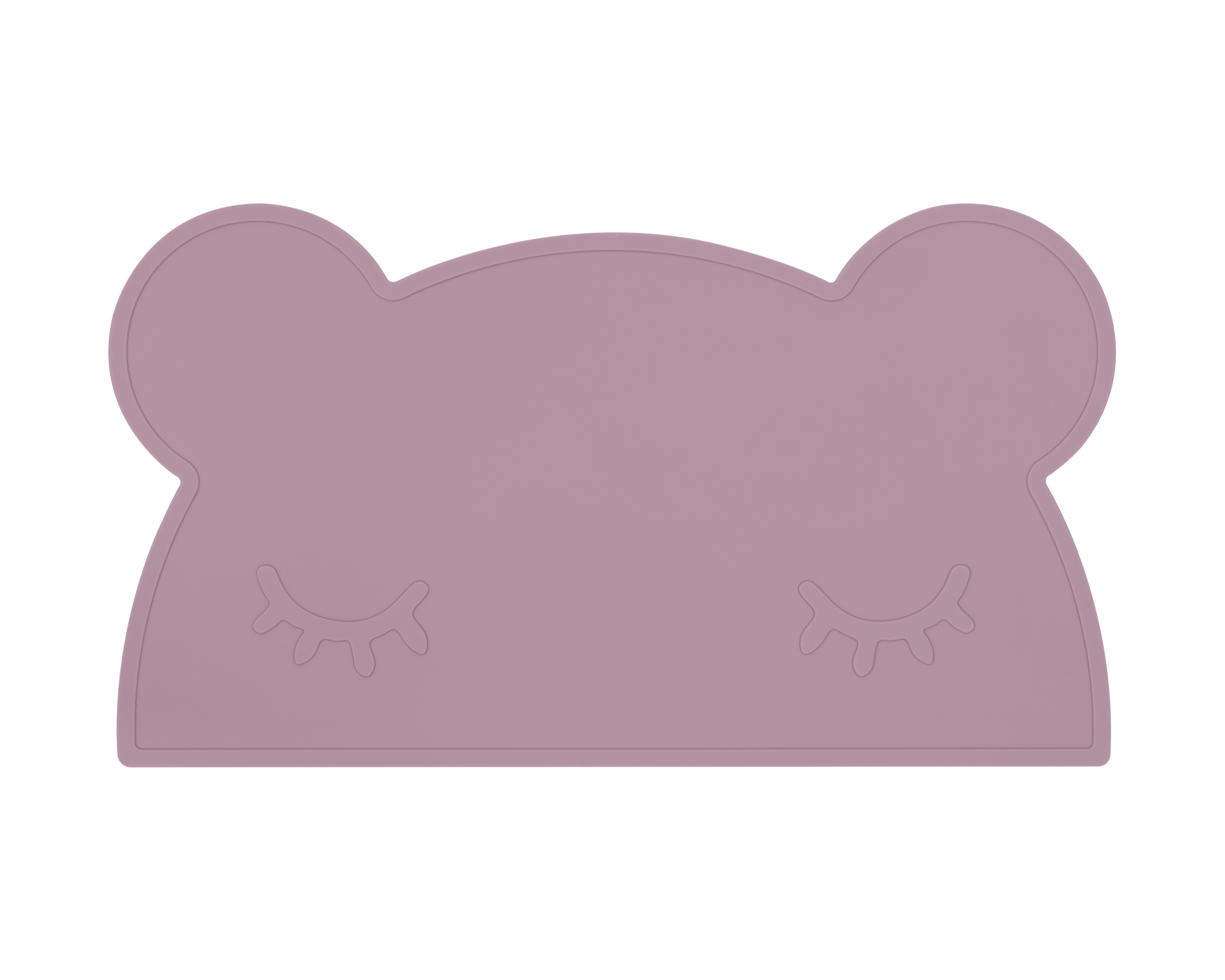 澳洲We Might Be Tiny 矽膠防滑餐墊熊寶寶-煙燻玫瑰