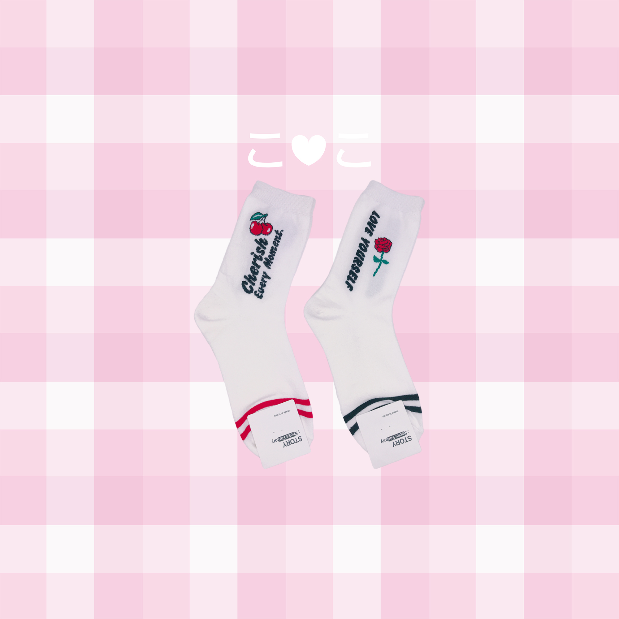 正韓英文字圖騰造型襪子