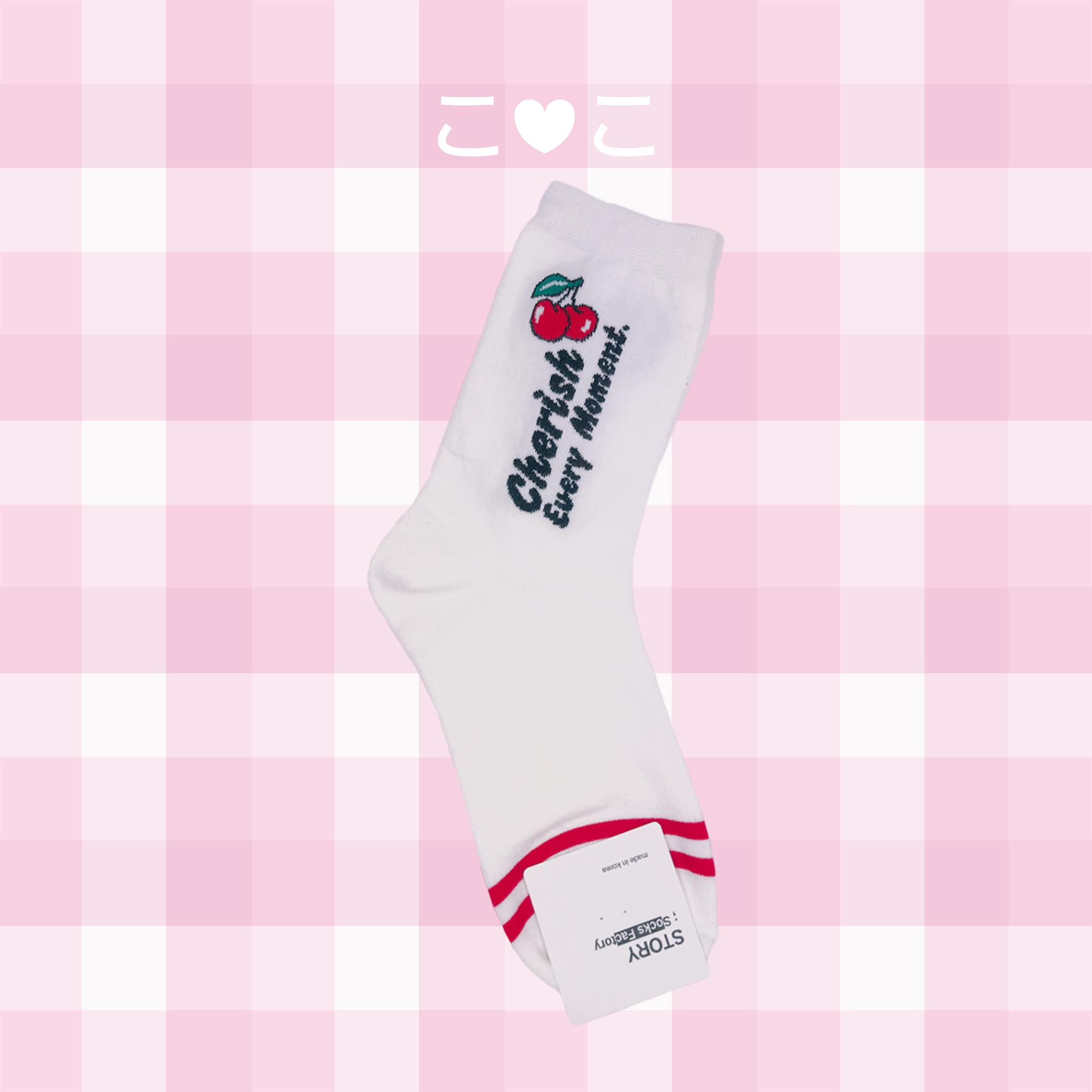 正韓英文字圖騰造型襪子