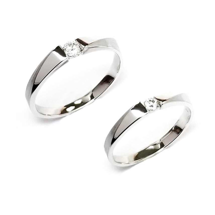 Eternity Mark - Companion 18K 白金 結婚戒指