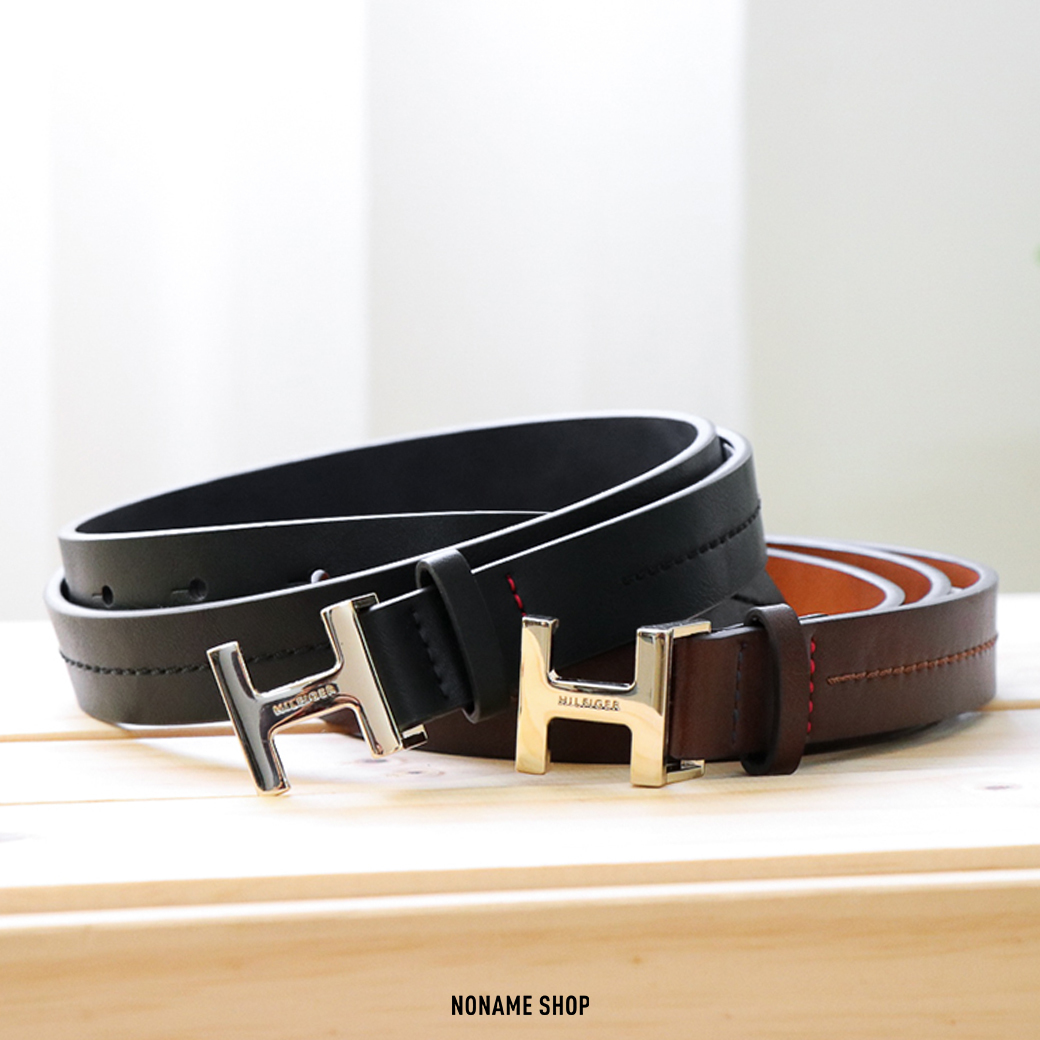 TOMMY HILFIGER 女生 經典 Logo 皮帶 22mm 兩色