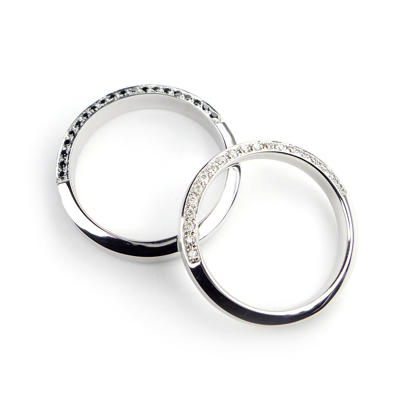 Parallel Galaxy - Magical 18K白金 結婚戒指