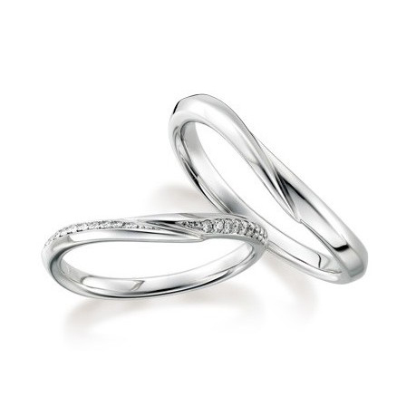 18K白金鑽石結婚戒指