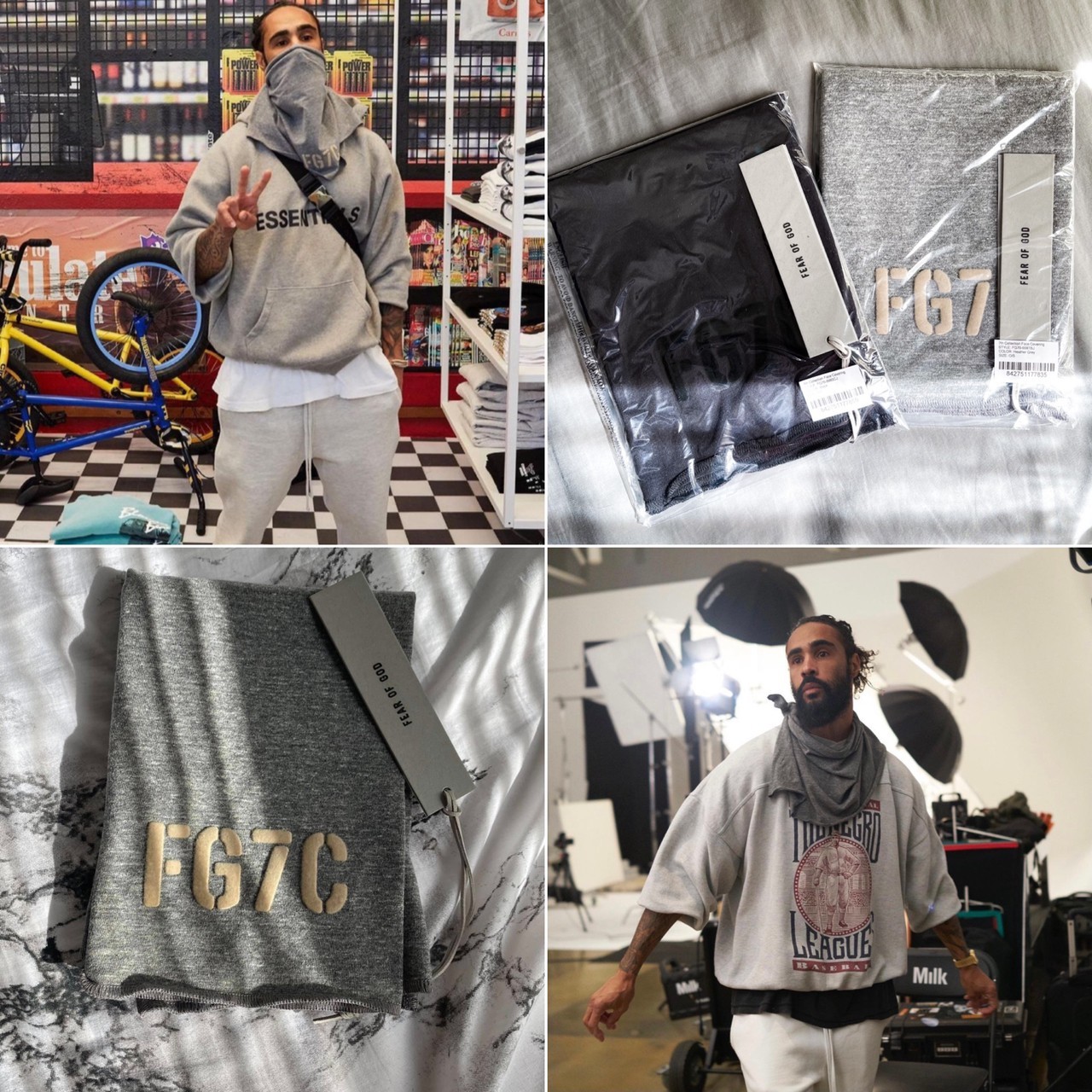 無敵稀少 Fear of God 第七季主線 Logo圍巾
