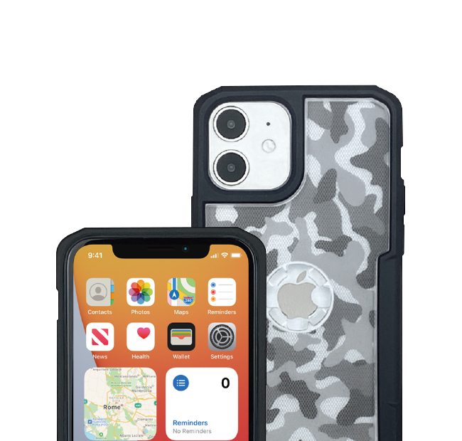 INTUITIVE-CUBE X-GUARD IPHONE 12 / 12 PRO 透明迷彩 手機殼