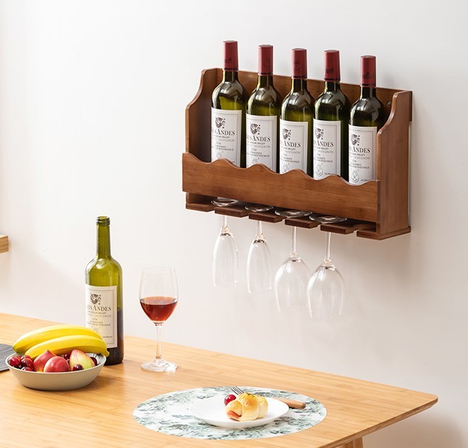多功能實木紅酒架