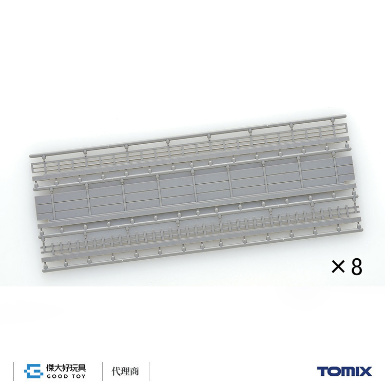 TOMIX 3089 軌道配件 寬路基軌道側壁 S158.5  (欄杆、側壁、圍欄：3種×8入)