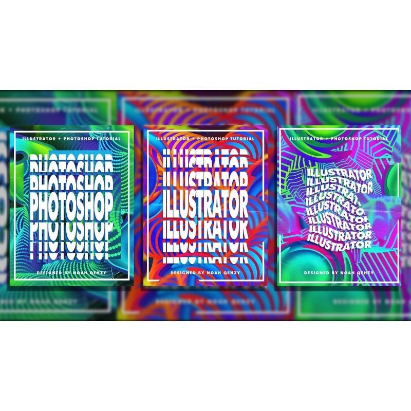Create Colorful Pattern Posters in Illustrator and Phot