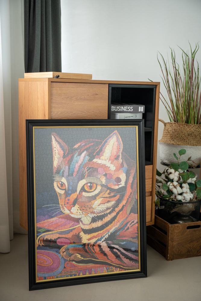 【現貨】木坑紋拼圖框