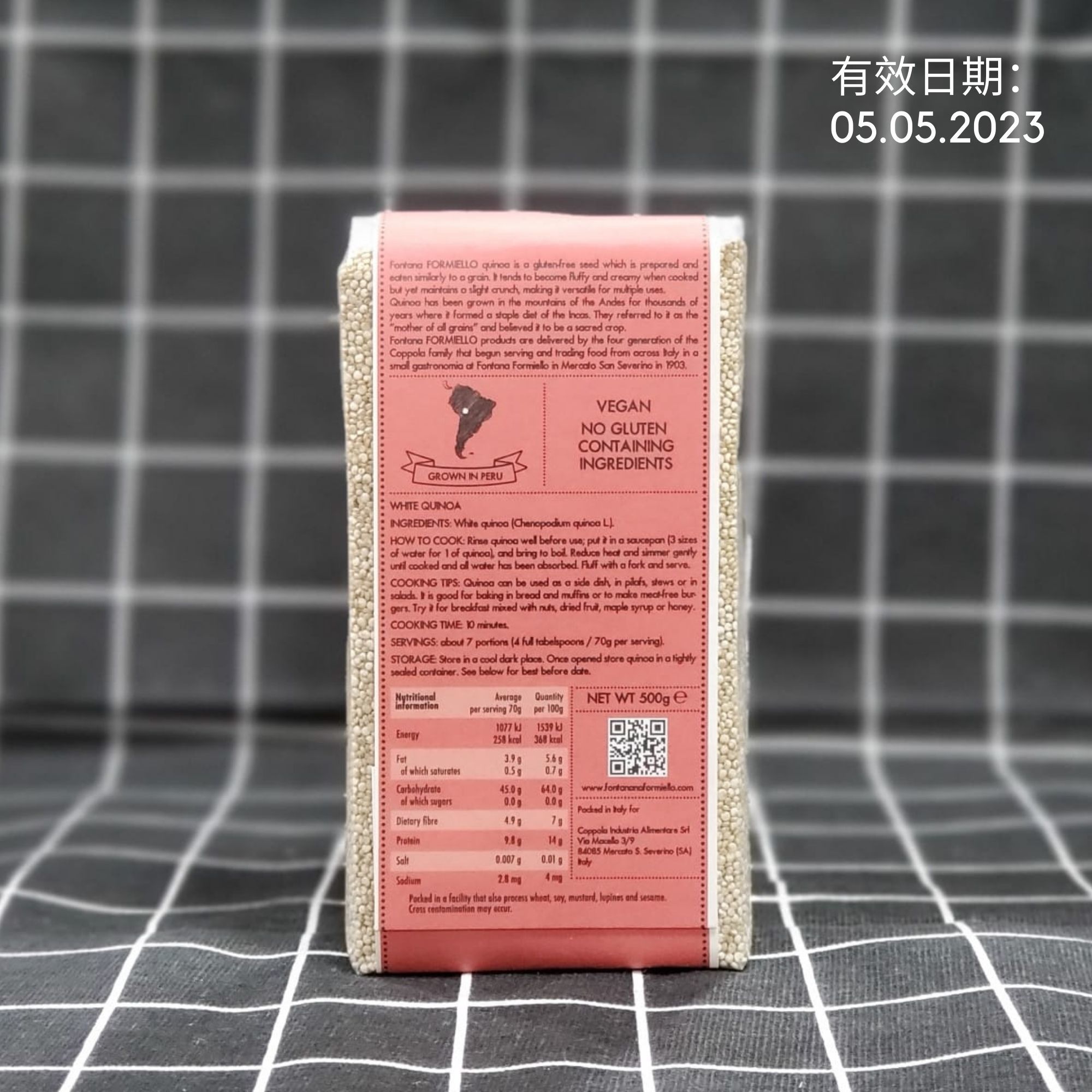 [無麩質] Fontana Formiello 秘魯白色藜麥 500g