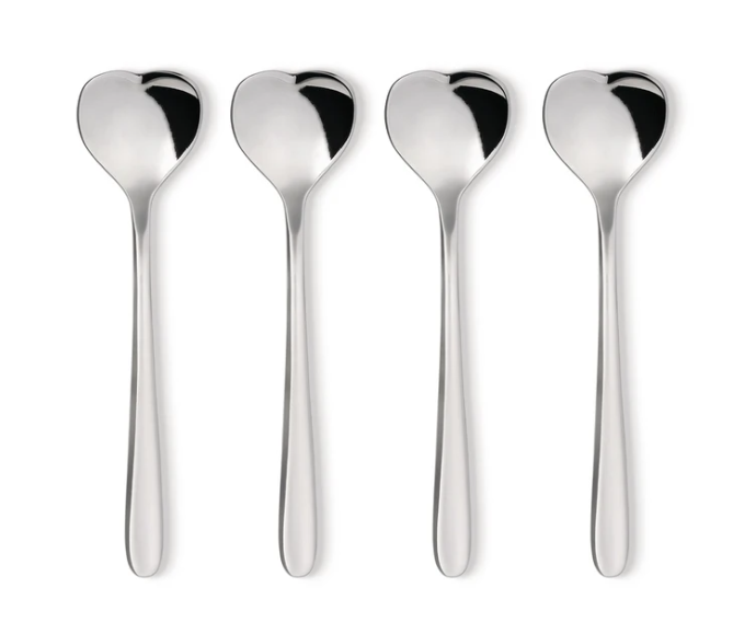ALESSI BIG LOVE SET OF 4 COFFEE SPOONS