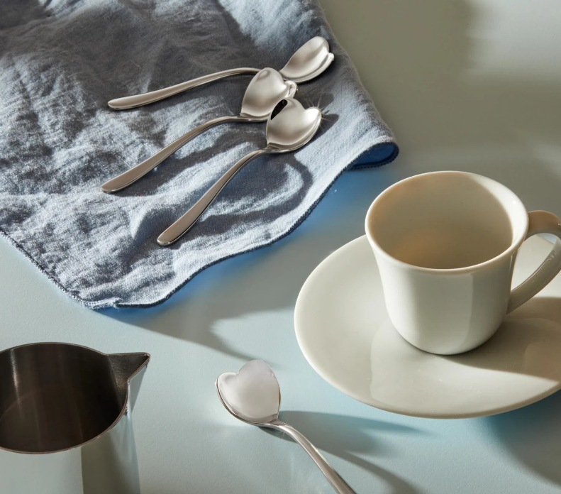 ALESSI BIG LOVE SET OF 4 COFFEE SPOONS