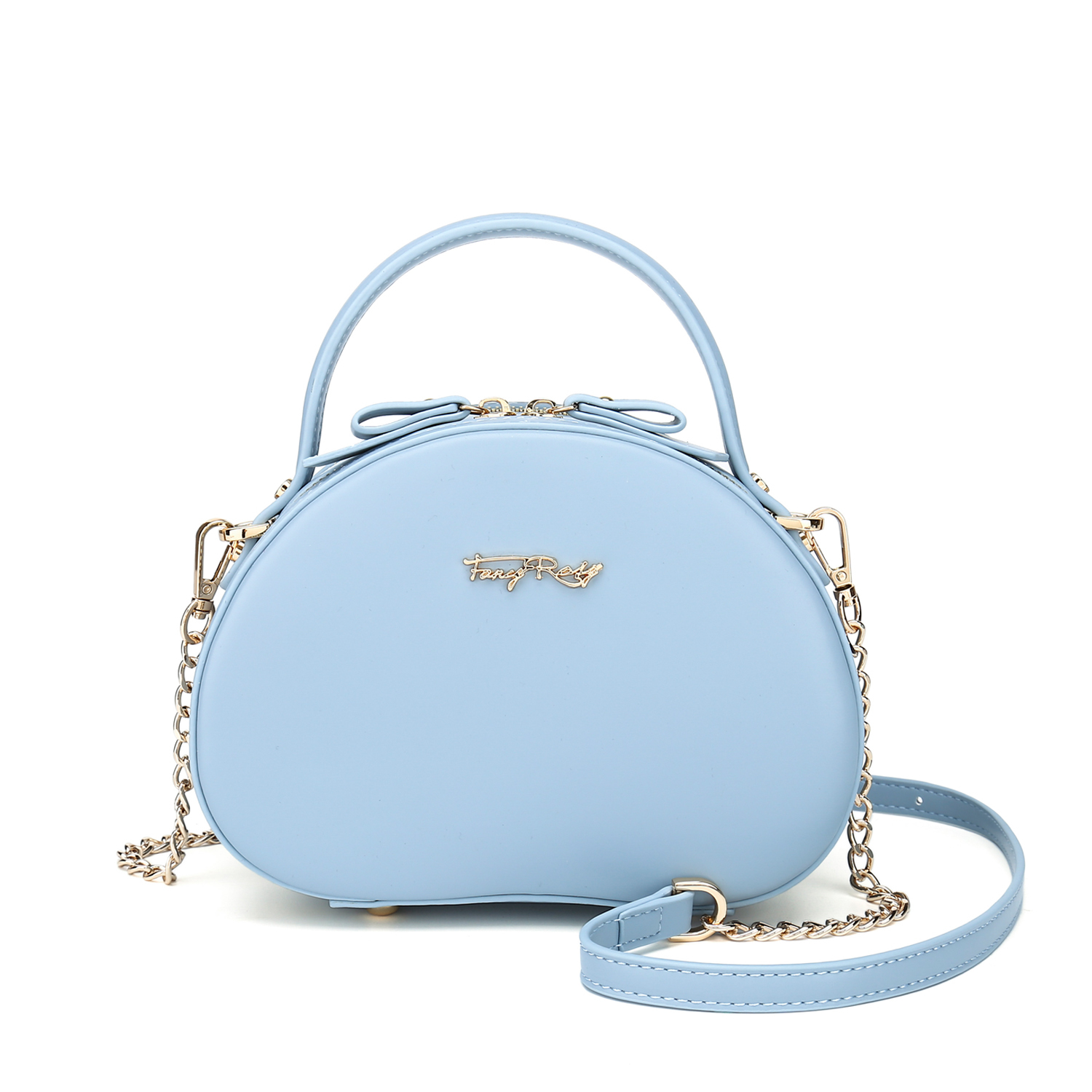 Fancy Bow Bow Half Moon Cross Body Bag