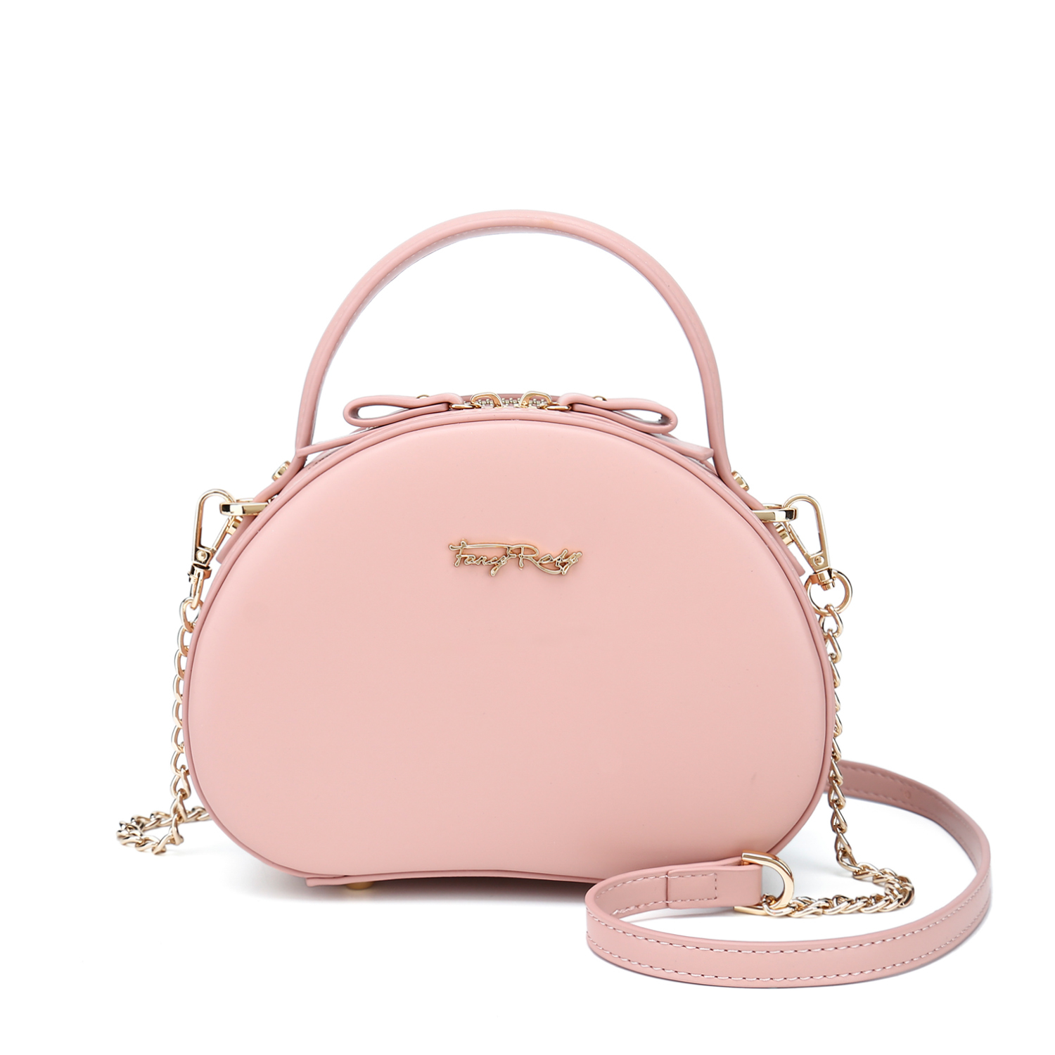 Fancy Bow Bow Half Moon Cross Body Bag