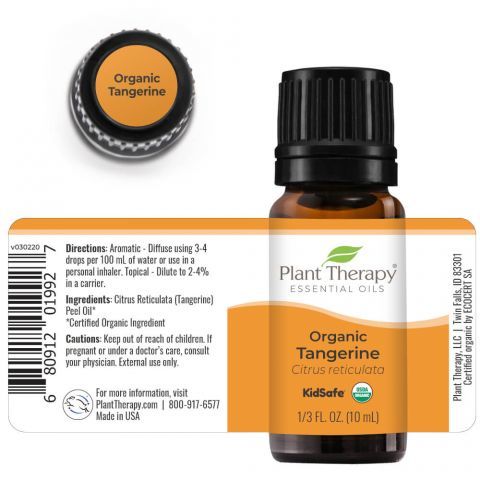 Plant Therapy 有機柑橘 Tangerine 精油 (兒童安全)- 10ml