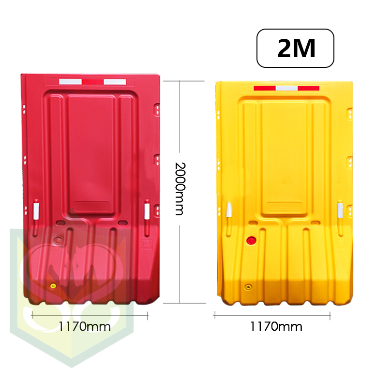 1.8M / 2M Plastic Traffic Water-filled Barrier