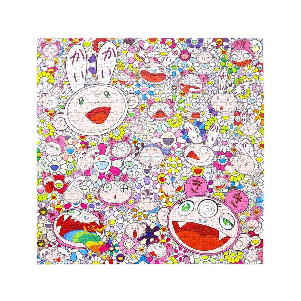 MEDICOM TOY - Jigsaw Puzzle SKULLS &amp; FLOWERS 村上隆 2個セット Amazon.co.jp: 村上隆 カイカイキキ ジグソーパズル SKULLS